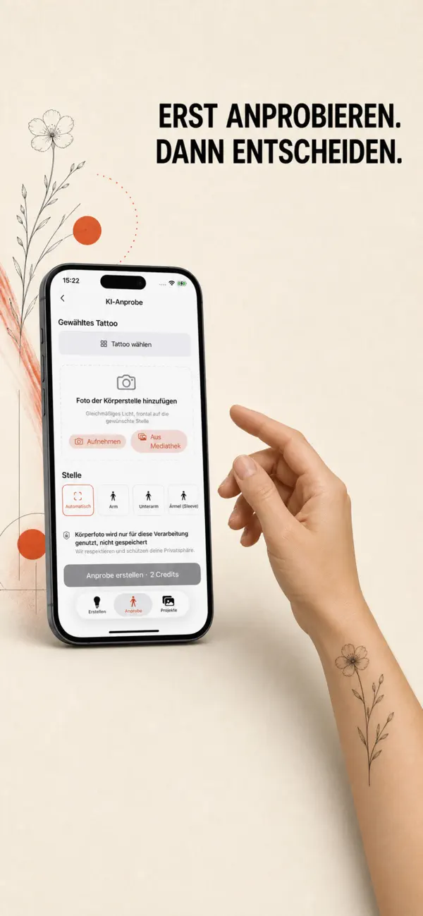 Inkspira-App: Tattoo auf dem eigenen Foto anprobieren