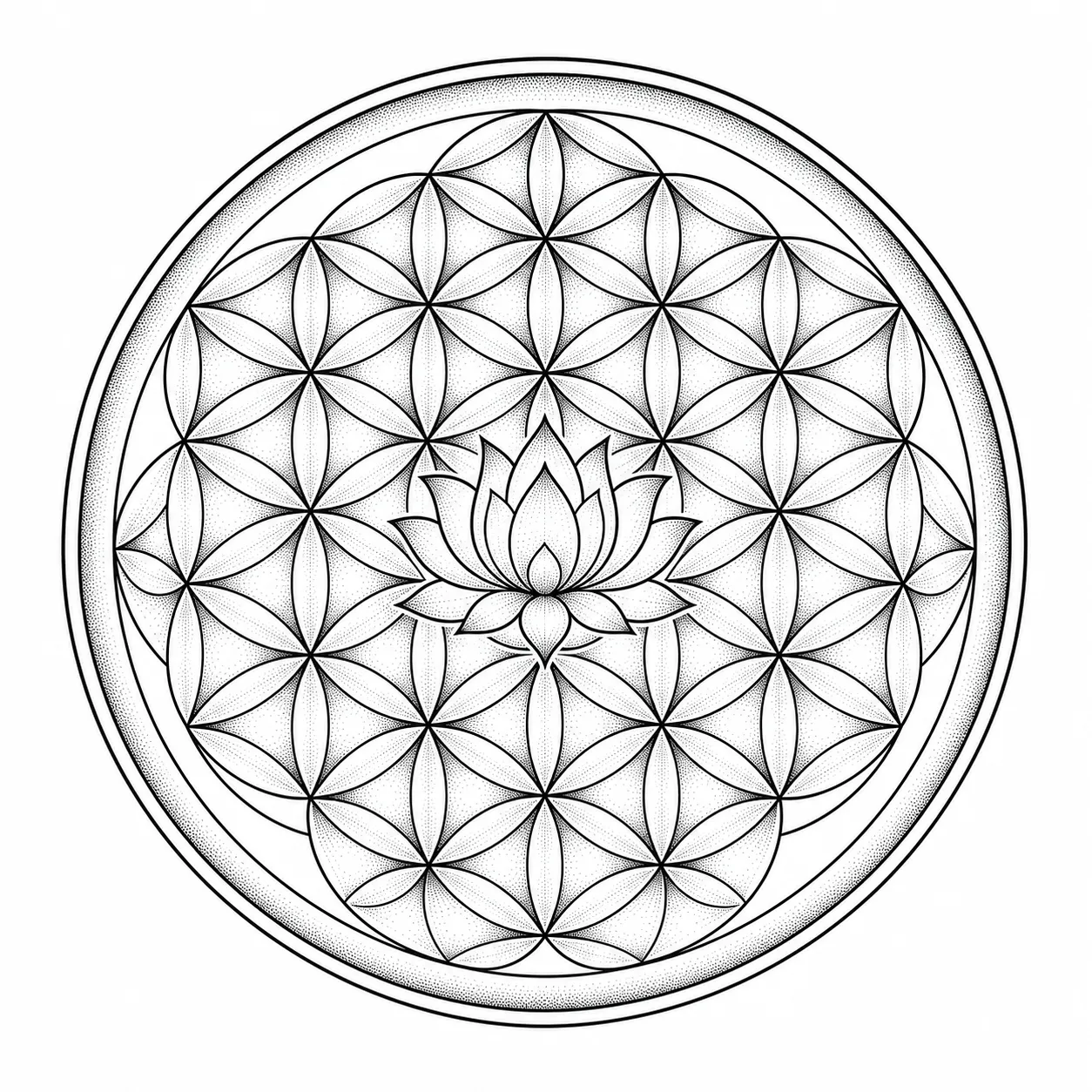 Blume des Lebens Tattoo: Bedeutung – Beispiel 3