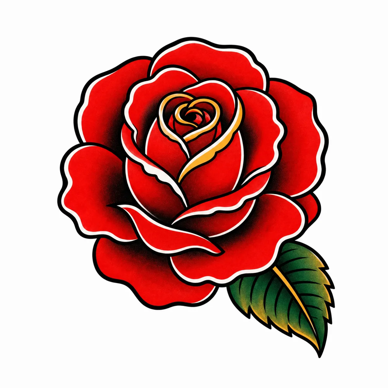Blumen-Tattoo – Tattoo-Design mit KI erstellt