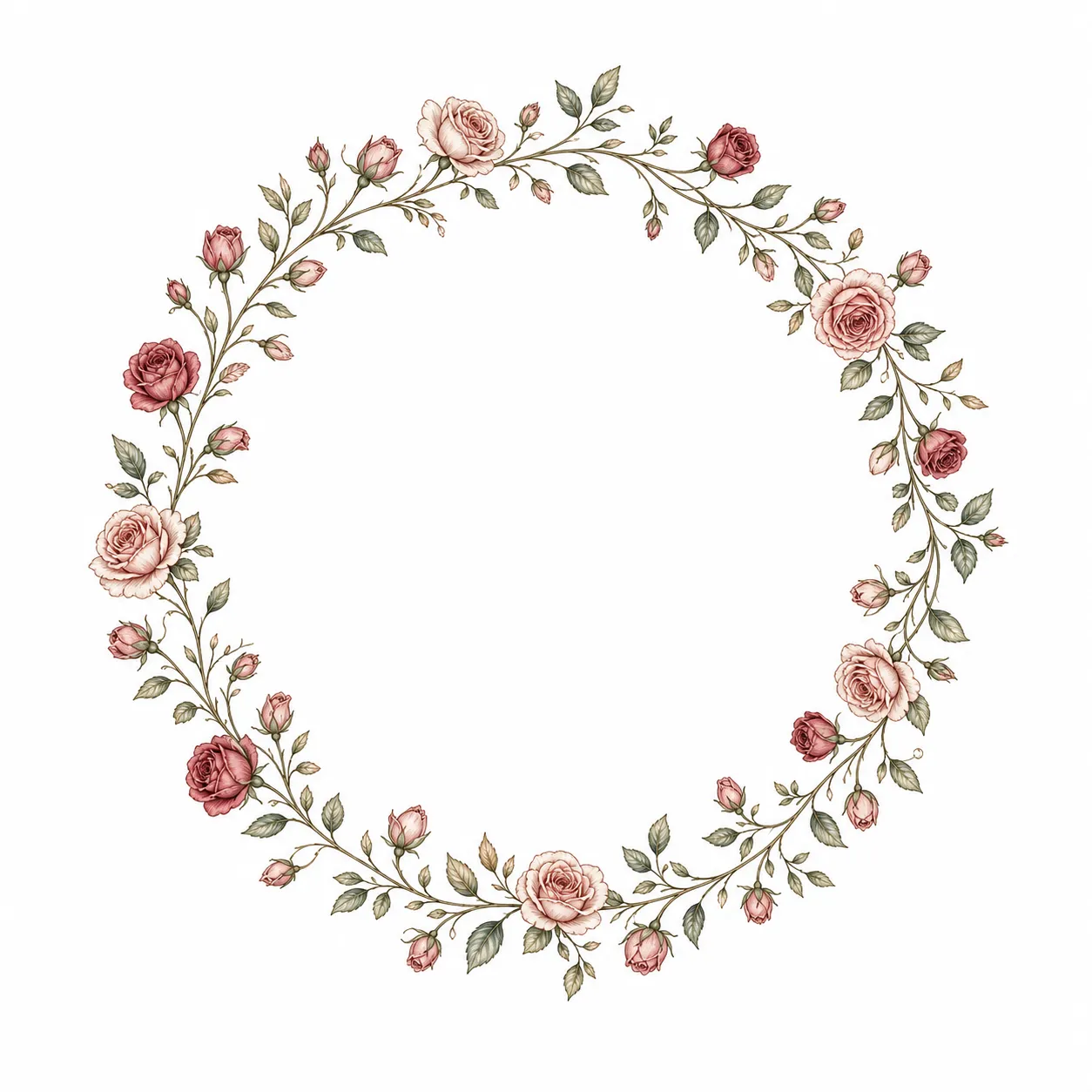 Blumenranke Tattoo: Vorlagen – Beispiel 2