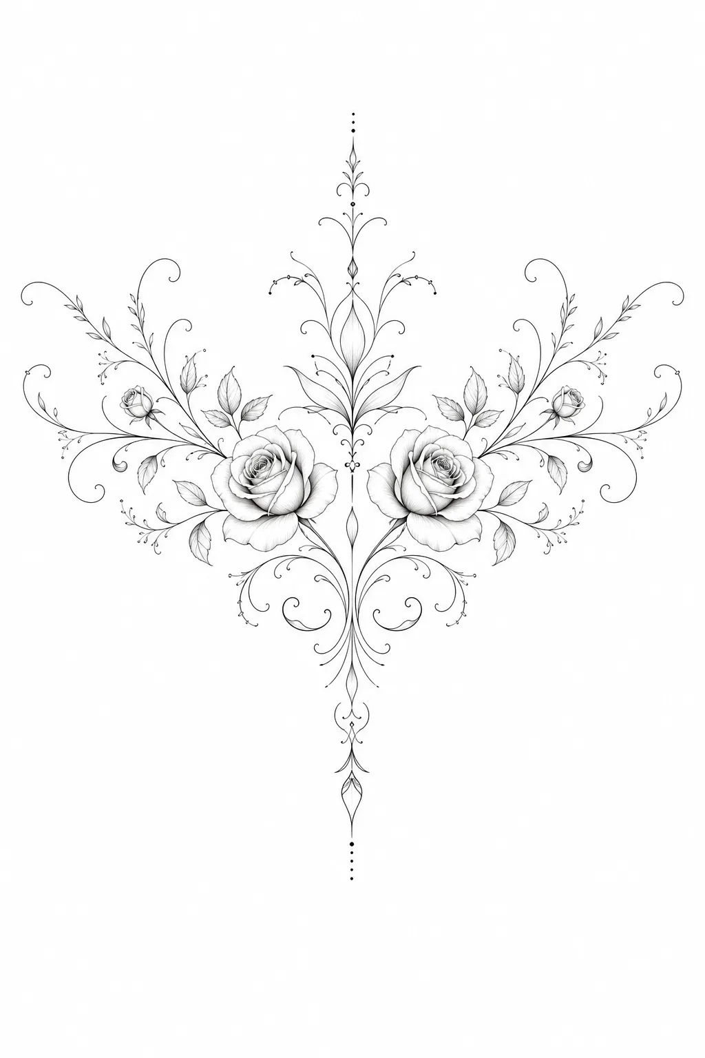 Dekolleté-Tattoo für Frauen – Beispiel 1