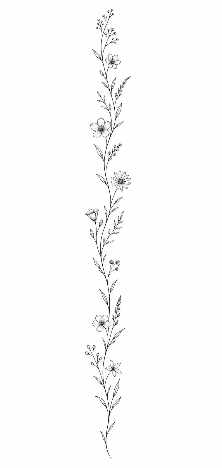 Frauen-Tattoos an der Seite – Beispiel 1