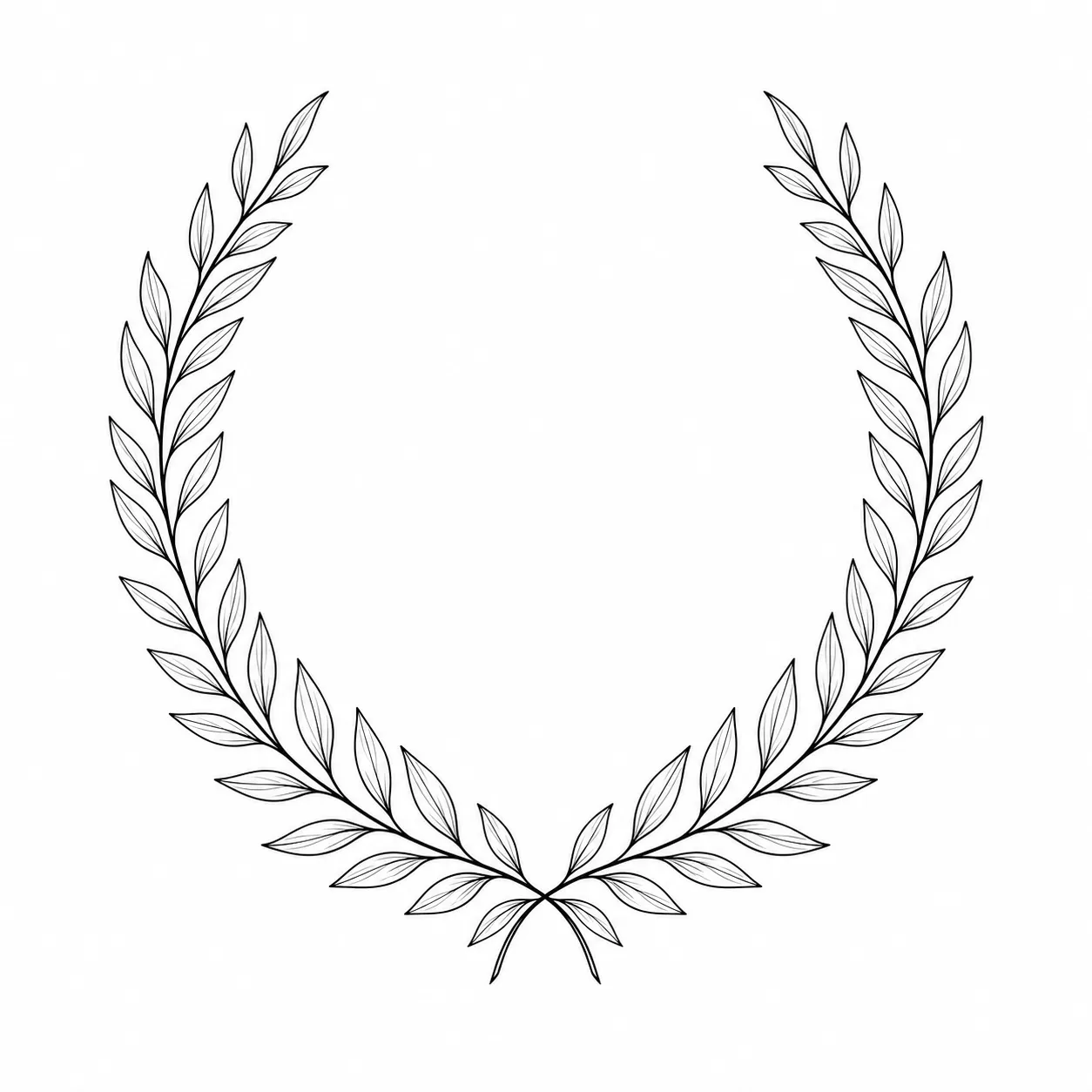 Lorbeerkranz-Tattoo – Beispiel 2