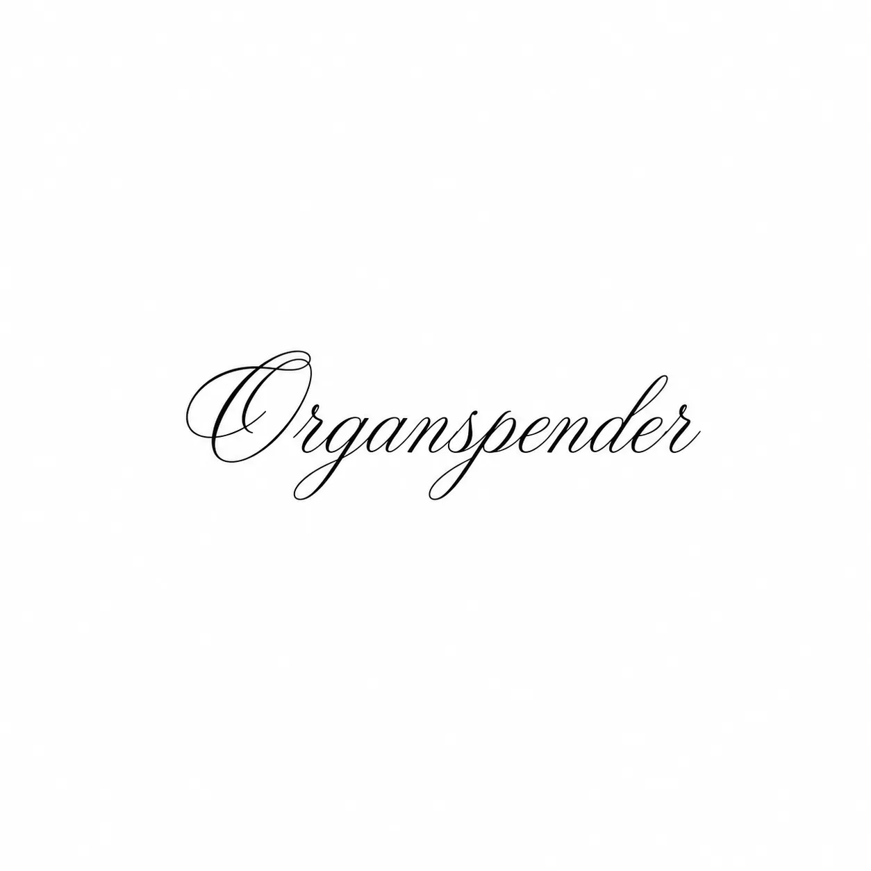 Kleines Organspende-Tattoo – Beispiel 3