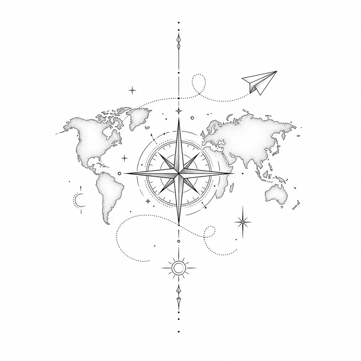 Reisen-Tattoo: Motive & Bedeutung – Beispiel 1