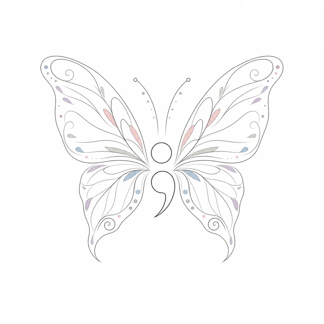 Semikolon-Tattoo – Beispiel 2