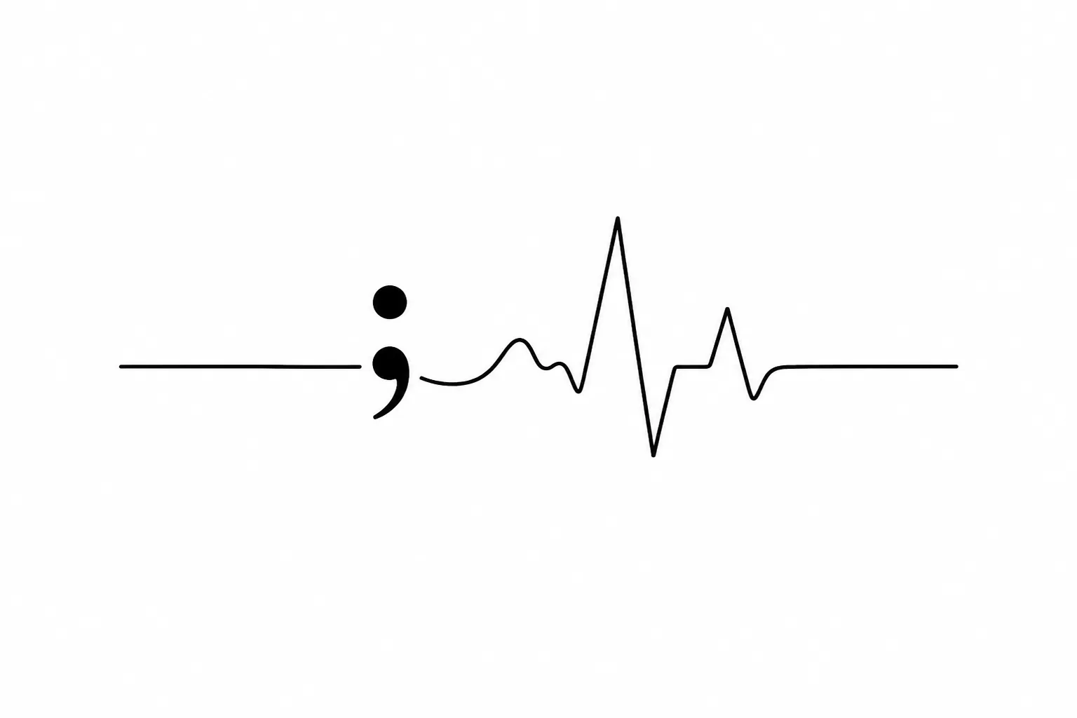 Semikolon-Tattoo – Beispiel 3