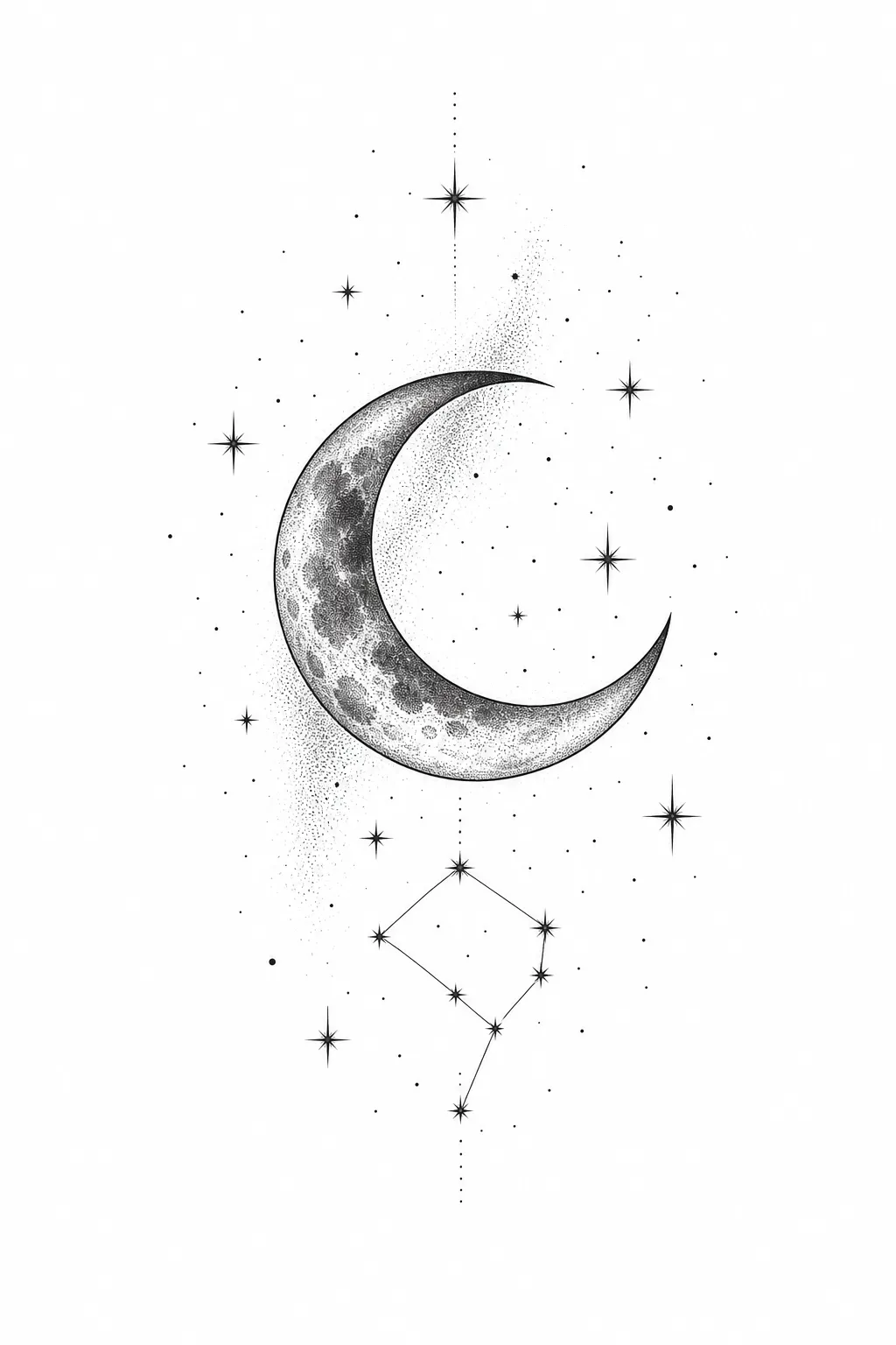 Sternenhimmel-Tattoo: Ideen & Sinn – Beispiel 1