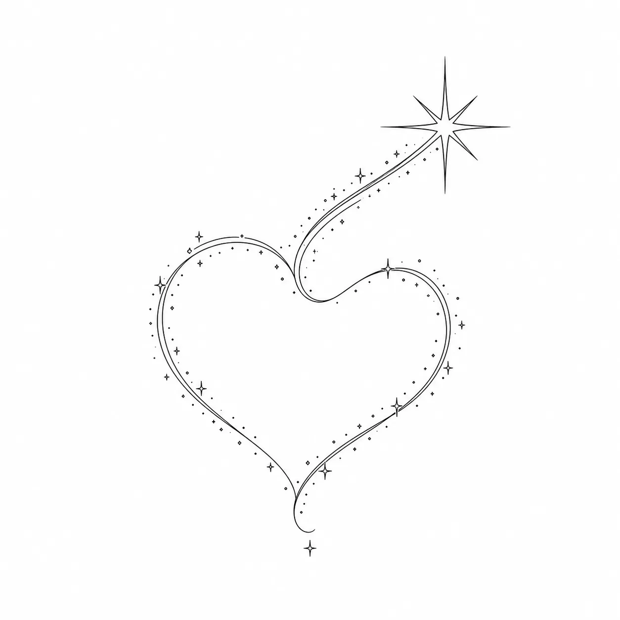 Sternschnuppe-Tattoo: Bedeutung – Beispiel 2