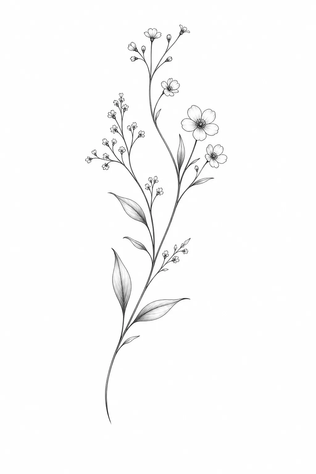 Tattoo-Ideen für Frauen – Tattoo-Design mit KI erstellt
