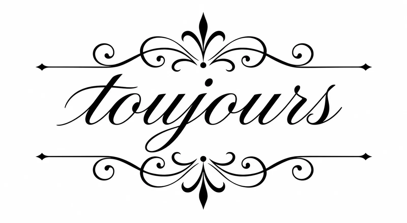 Tattoo-Schrift mit Verzierung – Beispiel 3
