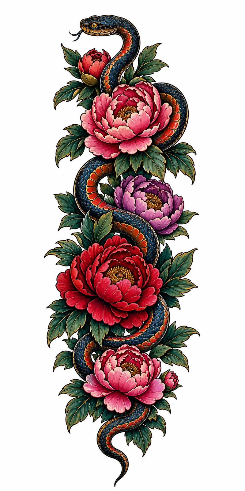 Waden-Tattoos für Frauen – Beispiel 2